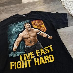 Vintage John cena live fast die hard t shirt 00s XL
